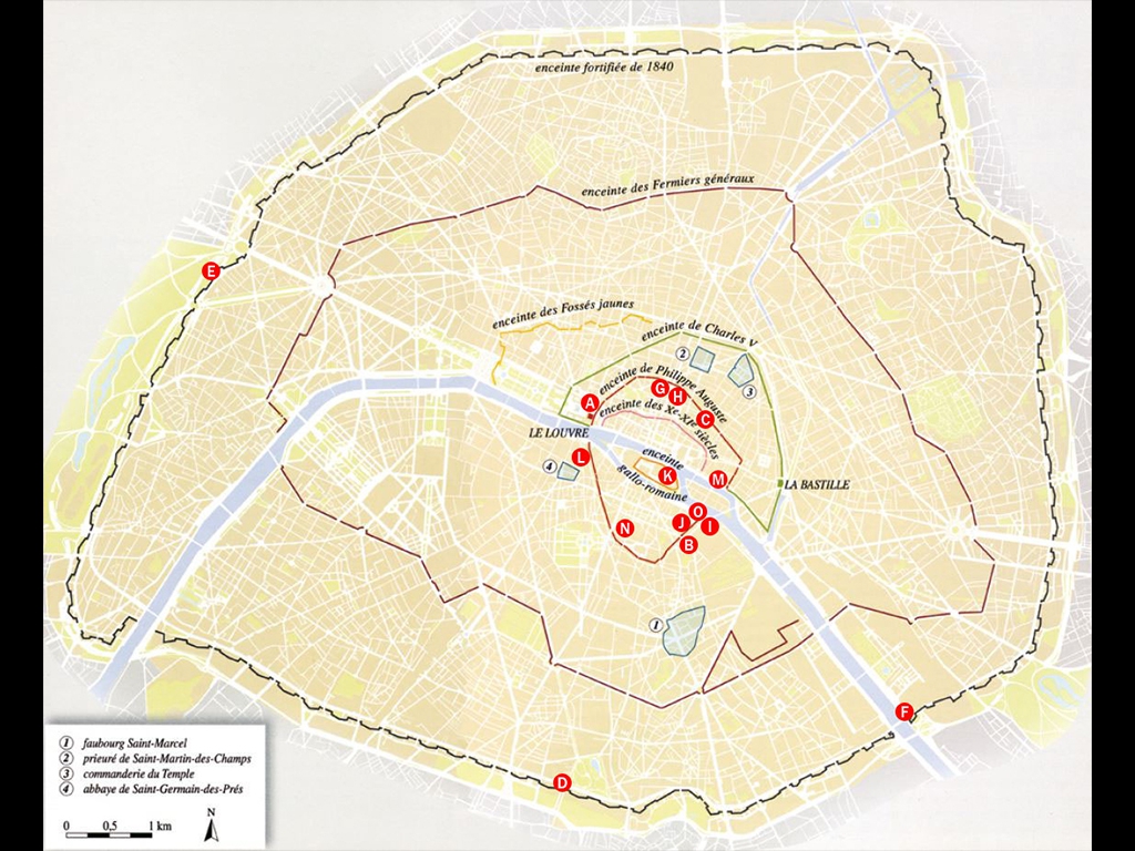 Les enceintes de Paris Les enceintes de Paris